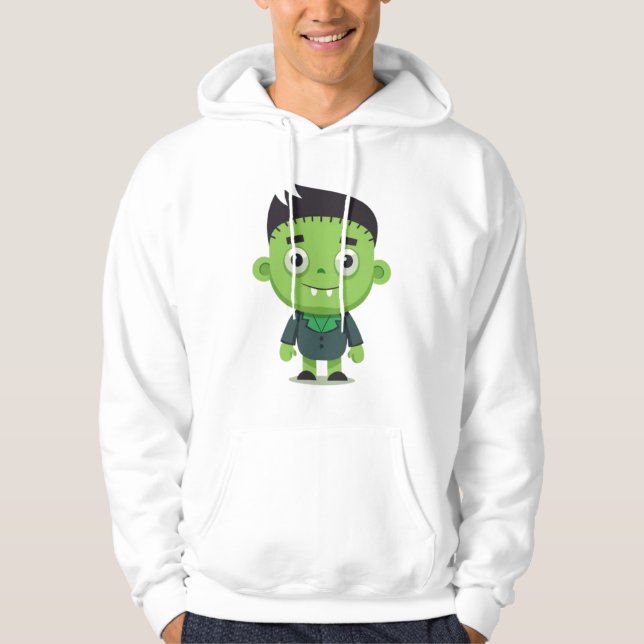 Veste À Capuche T-Shirt de l'Halloween Cute Frankenstein - Voiture (Devant)