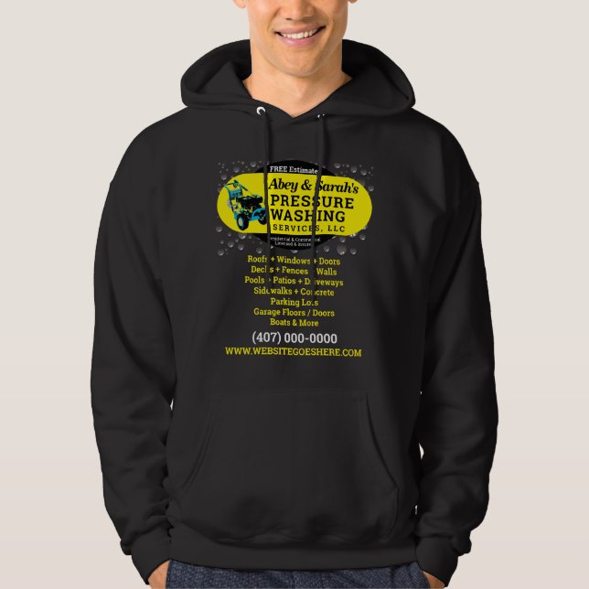 Veste À Capuche T-Shirt d'entreprise de nettoyage de l'alimentatio (Devant)