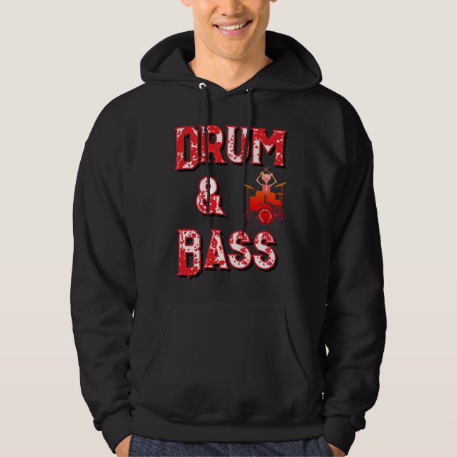 Veste À Capuche T-Shirt Drum et basse (Devant)