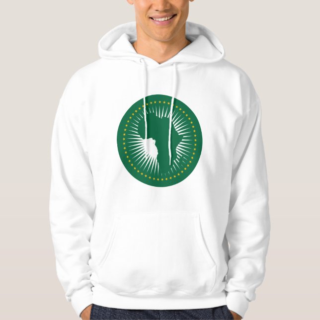 Veste À Capuche T-shirt du drapeau de l'Union africaine (Devant)