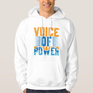 Veste À Capuche T-shirt graphique de la voix du pouvoir