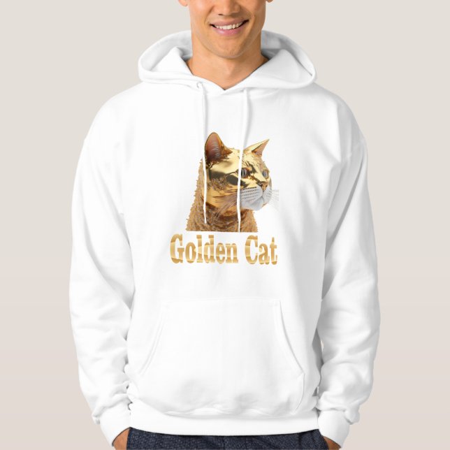 Veste À Capuche T-Shirt Hoodli Golden Cat (Devant)