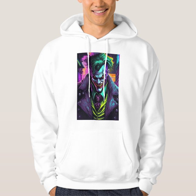 Veste À Capuche T-Shirt imprimé Bold Joker - Stand Out in Style! (Devant)