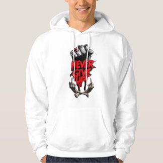 Veste À Capuche T-shirt imprimé Ne jamais abandonner