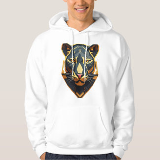 Veste À Capuche T-shirt Lion géométrique majestueux