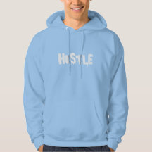 T-Shirt Motivant "Hustle Harder" en Noir