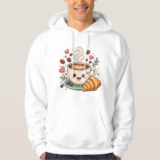 Veste À Capuche T-shirt Mug à Café Mignon avec Visage | Café Kawai