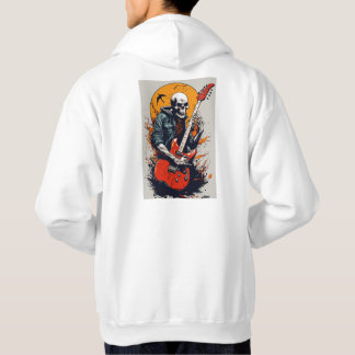 Veste À Capuche T-shirt rockstar Rebel : Crâne Iconique et os croi