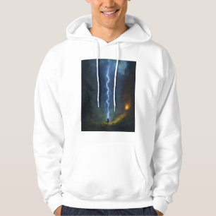 Veste À Capuche "T-shirt sorcière à boulon de minuit"