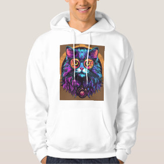 Veste À Capuche T-Shirt Sticky Kitty–Logo Graffiti Cursif Vibrant