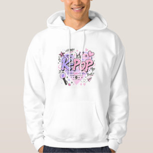 Veste À Capuche T-Shirt Streetwear Cœur Pastel Style Fan de Kpop