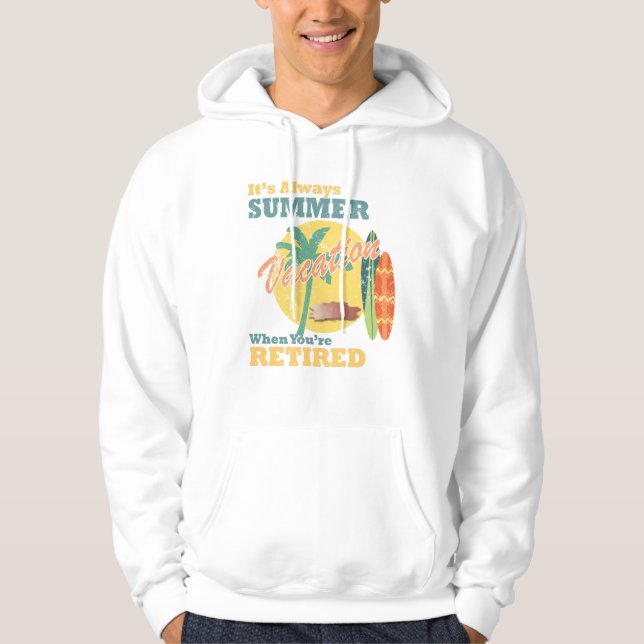 Veste À Capuche T-shirt toujours été retraité (Devant)