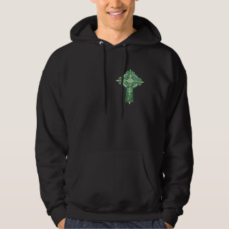 Veste À Capuche T-shirt vert de croix celtique