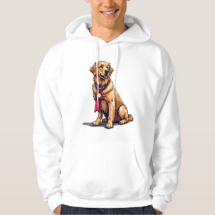 Veste À Capuche T-shirt vintage Proud American Golden Retriever 4