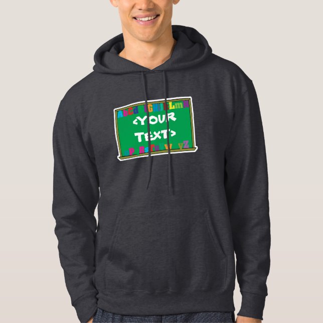 Veste À Capuche Tableau de bord personnalisable,<YOURTEXT> (Devant)
