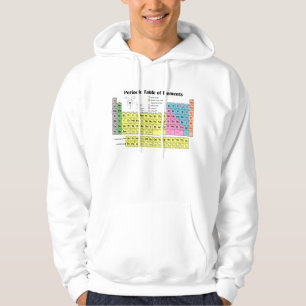 Veste À Capuche Tableau périodique de sweatshirt d'éléments