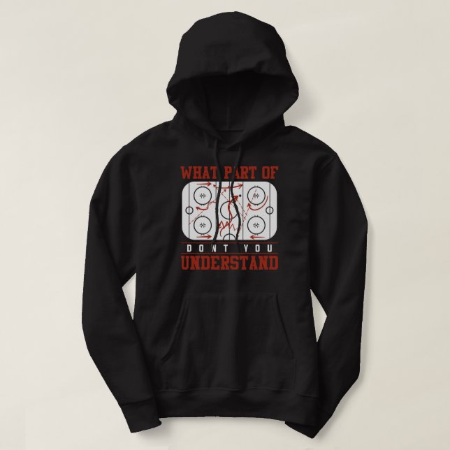 Veste À Capuche Tactique de hockey sur glace Entraîneur Drôle cade (Design devant)