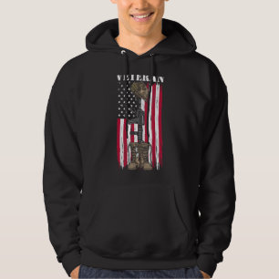 Veste À Capuche Tag Patriotique vétéran US Combat Boots Chien Tag