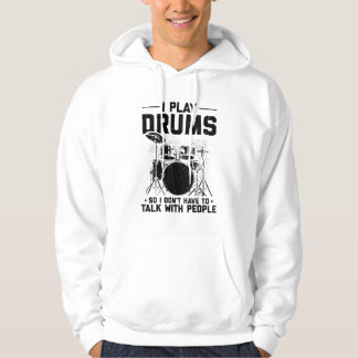 Veste À Capuche Tambours| Don du batteur d'instruments de musique