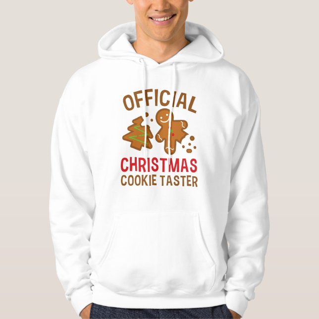 Veste À Capuche Taster officiel des cookies de Noël (Devant)