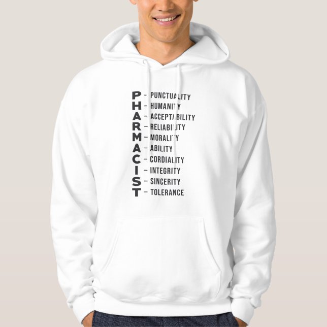Veste À Capuche Technicien en pharmacie Tech Pharmacist Medicine (Devant)