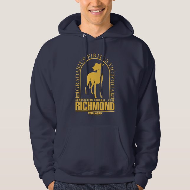 Veste À Capuche Ted Lasso | AFC Richmond Gold Arched Logo (Devant)
