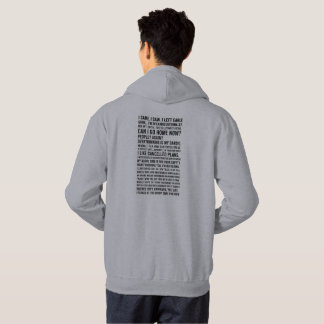 Veste À Capuche Tee-shirt Collage de Citations d'Introverti – Séle