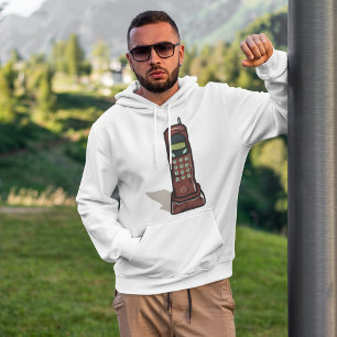 Veste À Capuche Téléphone sans fil rétro Vintage 90s