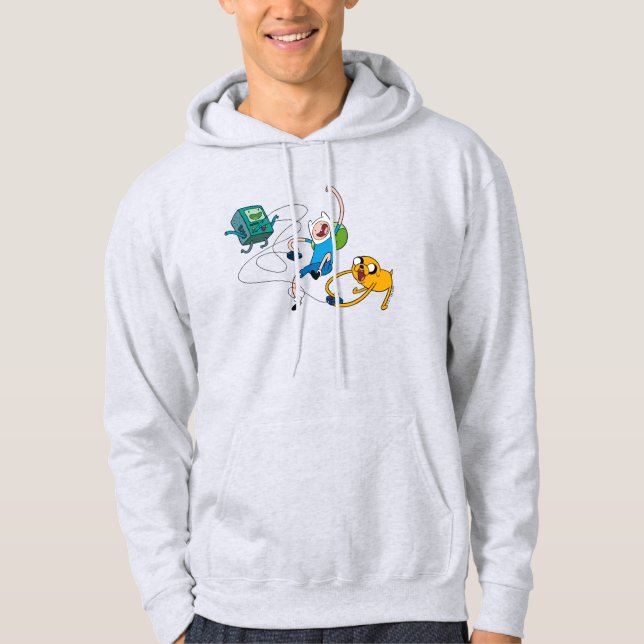 Veste À Capuche Temps d'aventure | Finn & Jake Jouer avec BMO (Devant)