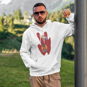 Veste À Capuche Tenant Une Lanterne