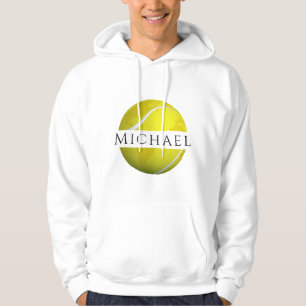 Veste À Capuche Tennis Ball Planet & Nom Personnalisé Joueur Entra