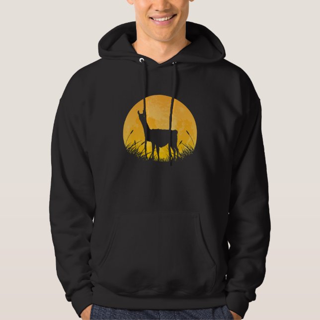 Veste À Capuche Tenue d'Halloween facile Alpaca Camel Moon costume (Devant)