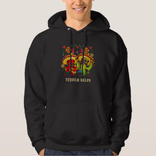 Veste À Capuche Tequila aide l'humour de Cinco De Mayo fête mexica