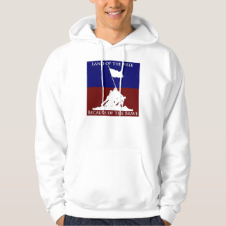 Veste À Capuche Terre du libre en raison du courageux : Iwo Jima