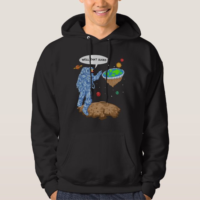 Veste À Capuche Terre plate de l'astronaute (Devant)