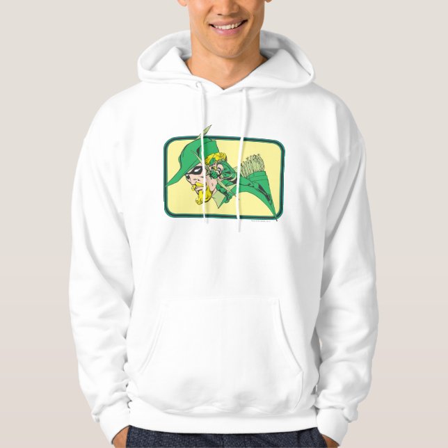 Veste À Capuche Tête de flèche verte (Devant)