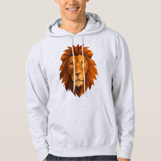 Veste À Capuche Tête de lion polygonale - Conception de puissance