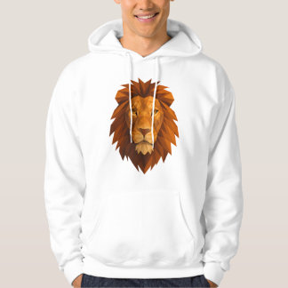 Veste À Capuche Tête de lion polygonale - Conception de puissance
