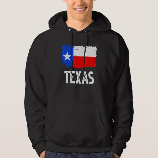 Veste À Capuche Texas State Drapeau A Voyageur Texas (Devant)