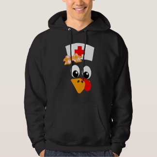 Veste À Capuche Thanksgiving Scrub Tops Femmes Turquie Infirmière 