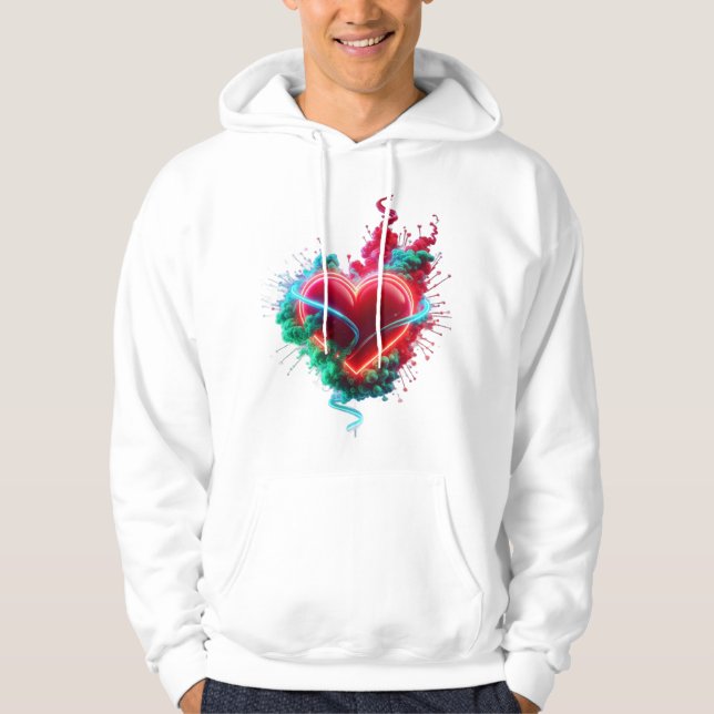Veste À Capuche The Jaded Heart on a Long Sleeve White (Devant)