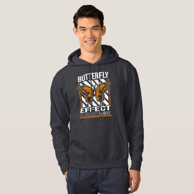 Veste À Capuche Théorie du chaos de l'effet papillon (Devant entier)