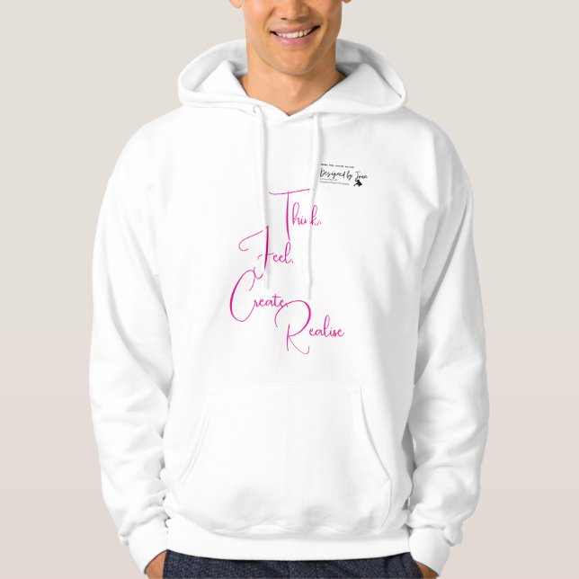 Veste À Capuche Think feel create realise PDesigned by Joan Hoodie (Devant)