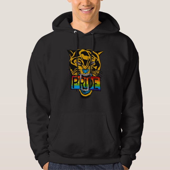 Veste À Capuche Tiger Pride Mois Lgbt Dites Gay Ally Rainbow Drape (Devant)