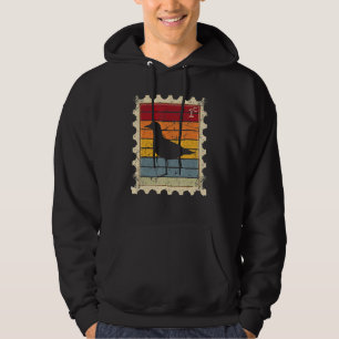Veste À Capuche Timbre avec une mouette au coucher du soleil