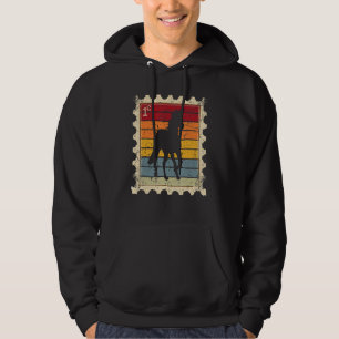 Veste À Capuche Timbre-Poste Avec Un Cheval De Coucher De Soleil