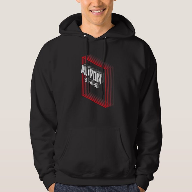 Veste À Capuche Titre de poste d'administration Appréciation Rétro (Devant)