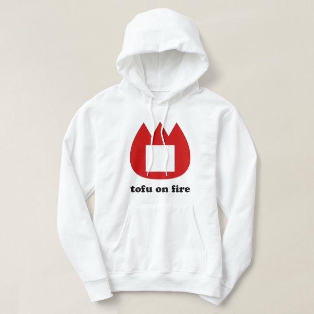 Veste À Capuche 📛 tofu en feu (Design devant)