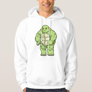 Veste À Capuche Tortue en Bodybuilder avec Six pack