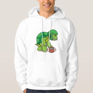 Veste À Capuche Tortue en sport avec football et casque